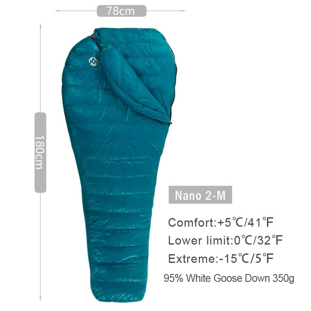 Aegismax Ultra-Light Adult Down Mummy Bag Three Season Goose Down Sleeping Bag