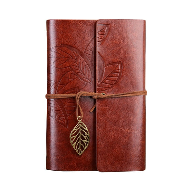 Retro Notebook Diary Notepad Literature PU Leather Note Book Stationery Gifts Traveler Journal Planners Office School Supplies