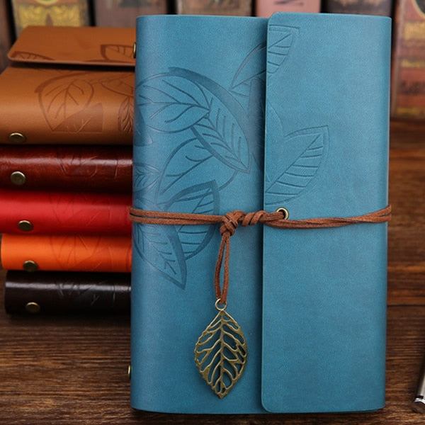 Vintage Notebook Diary Notepad PU Leather Spiral Literature Note Book Paper Replaceable Journal Planners School Stationery Gift