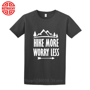 Outdoor Mountains Hiking T-shirt National Parks Casual Walking Sports Cotton Short Sleeve T shirt Climbing Tops Adventure Tshirt