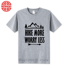 Outdoor Mountains Hiking T-shirt National Parks Casual Walking Sports Cotton Short Sleeve T shirt Climbing Tops Adventure Tshirt
