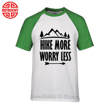 Outdoor Mountains Hiking T-shirt National Parks Casual Walking Sports Cotton Short Sleeve T shirt Climbing Tops Adventure Tshirt