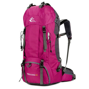 New 50L & 60L Outdoor Backpack Camping Climbing Bag Waterproof Mountaineering Hiking Backpacks Molle Sport Bag