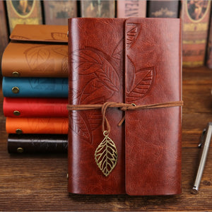 Vintage Notebook Diary Notepad PU Leather Spiral Literature Note Book Paper Replaceable Journal Planners School Stationery Gift