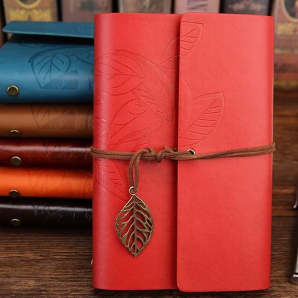 Vintage Notebook Diary Notepad PU Leather Spiral Literature Note Book Paper Replaceable Journal Planners School Stationery Gift