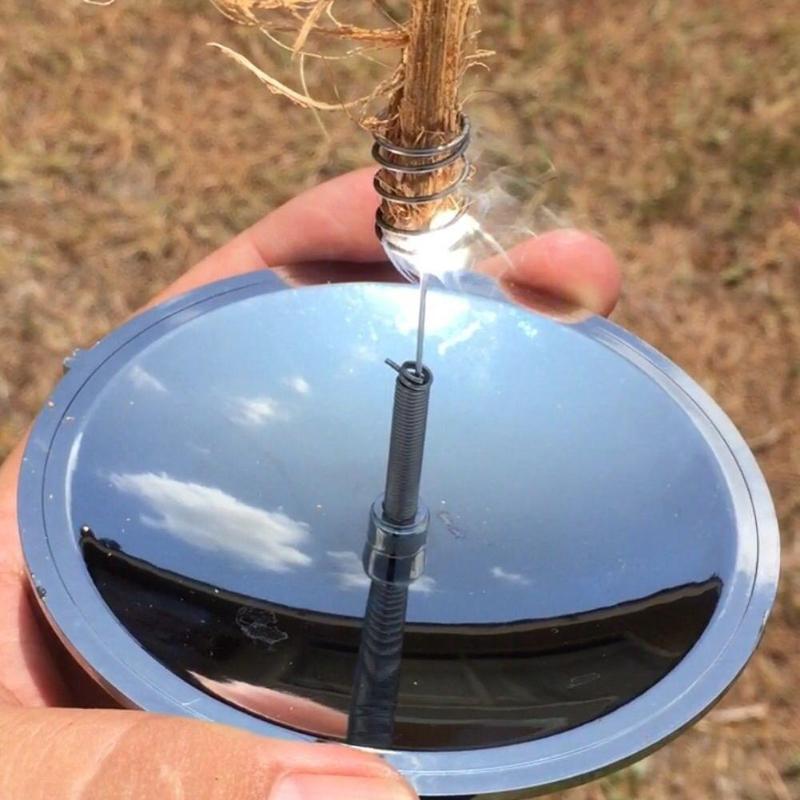 Solar Lighter Kits Portable Fire Emergency Travel Outdoor Survival Tools for Hiking or Camping